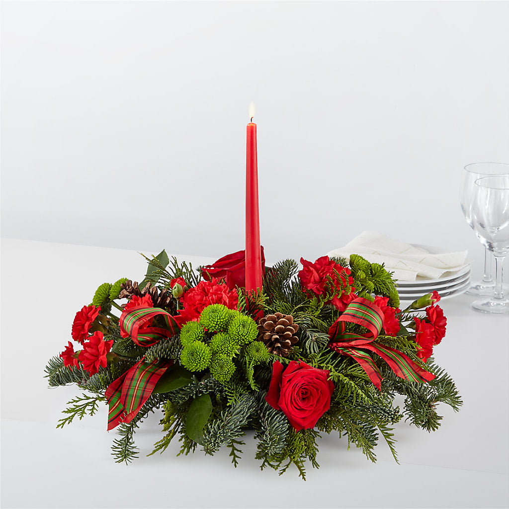 By the Candlelight Centerpiece – Berkeley Florist, Moncks Corner SC