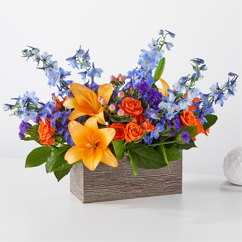 Radiant Citrus Box Bouquet – Berkeley Florist, Moncks Corner SC