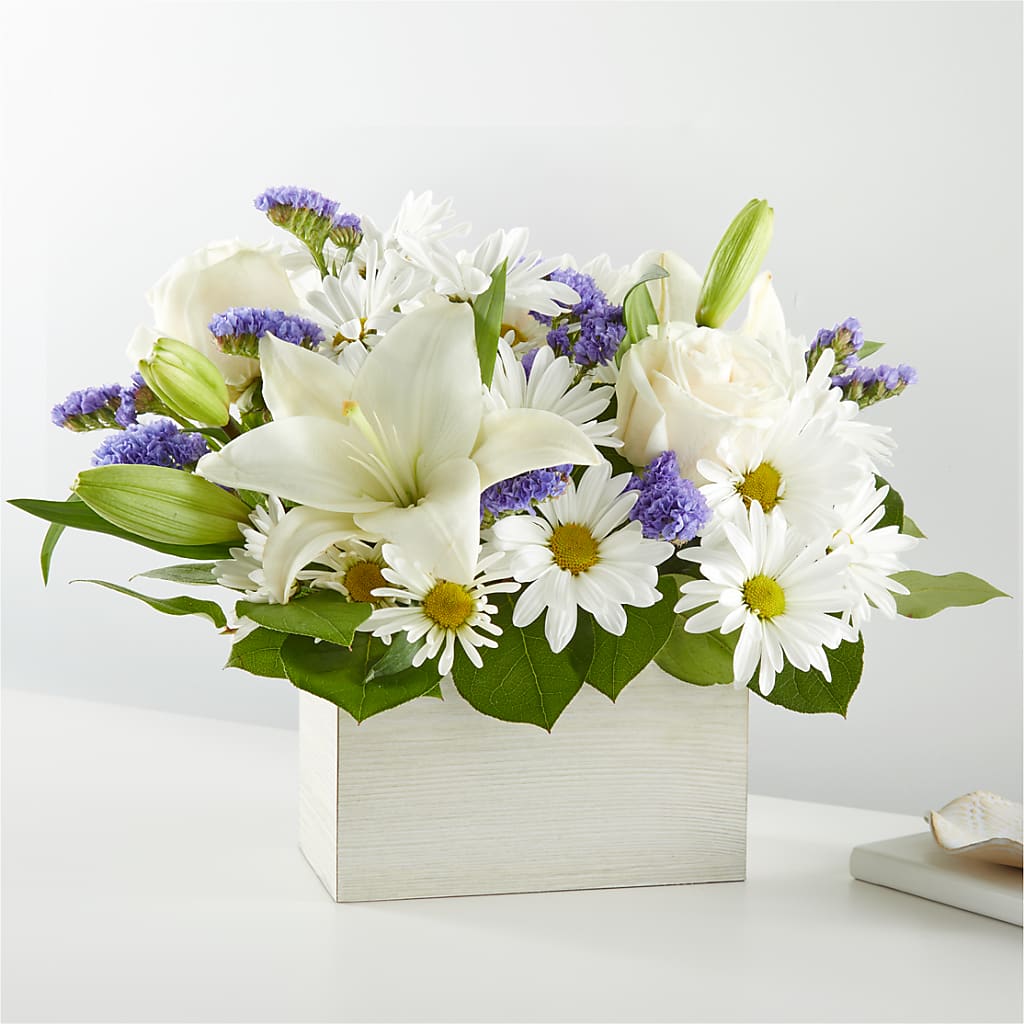 Beyond Blue Box Bouquet – Berkeley Florist, Moncks Corner SC