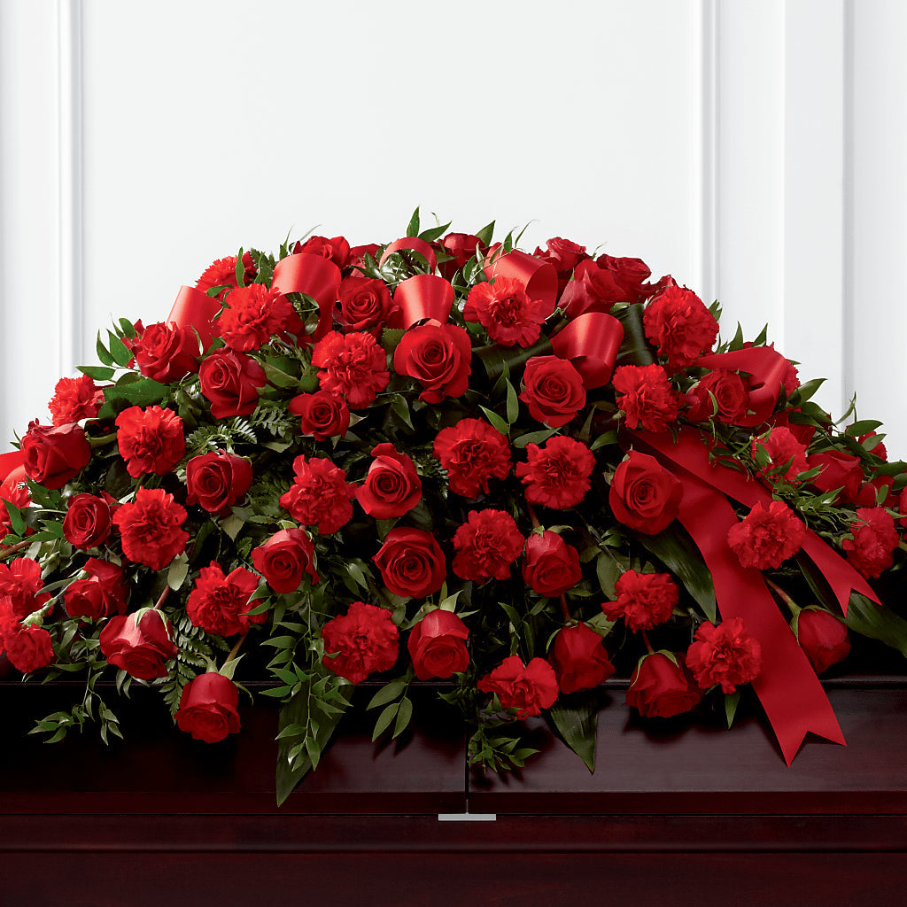 Tribute of Life Casket Spray – Berkeley Florist, Moncks Corner SC