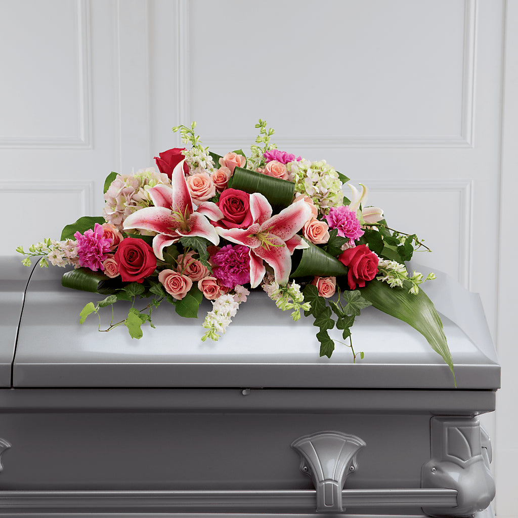 Splendid Grace Casket Spray – Berkeley Florist, Moncks Corner SC