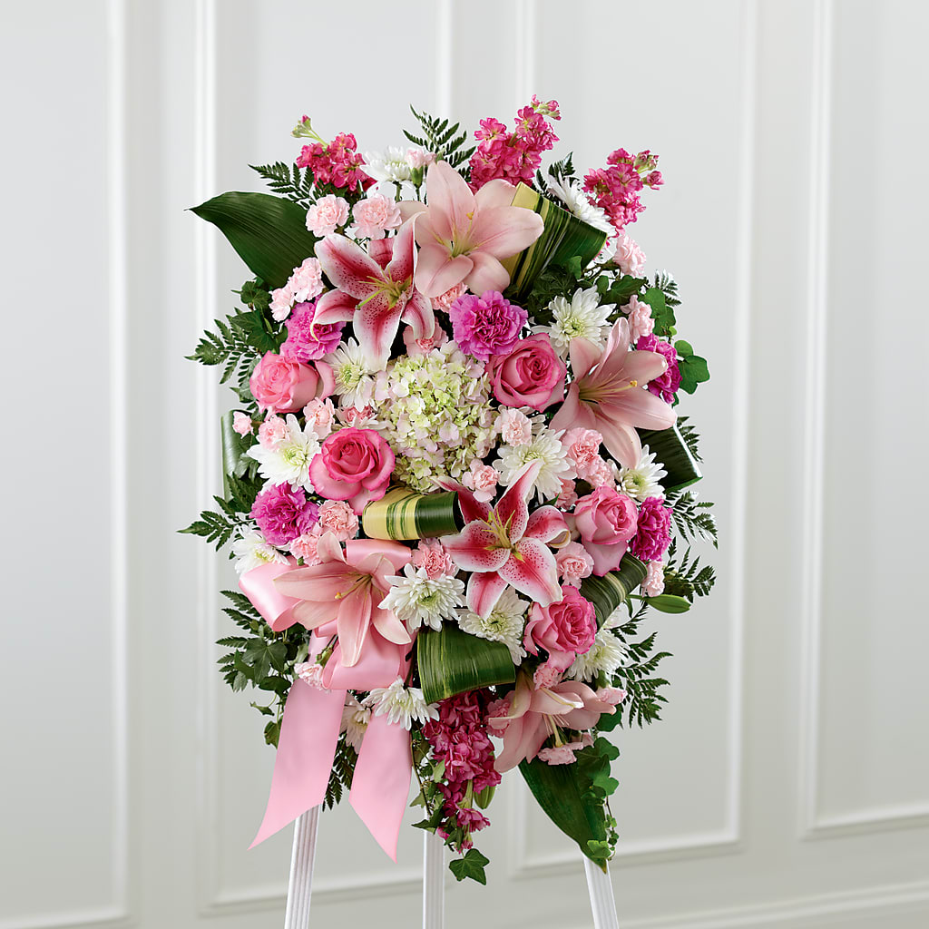 Comforting Standing Spray – Berkeley Florist, Moncks Corner SC