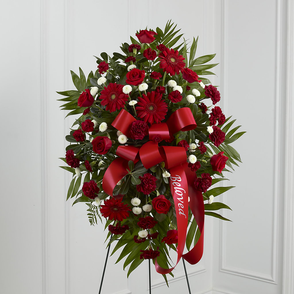 Treasured Memories Standing Spray – Berkeley Florist, Moncks Corner SC