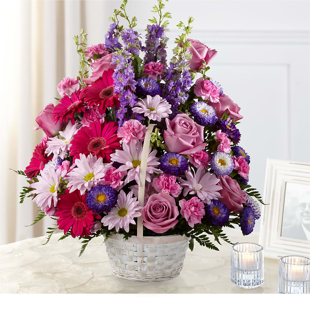 Pastel Peace Basket – Berkeley Florist, Moncks Corner SC