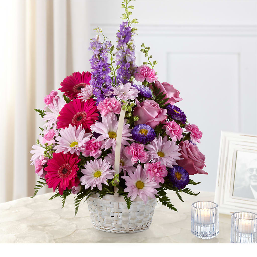 Pastel Peace Basket – Berkeley Florist, Moncks Corner SC