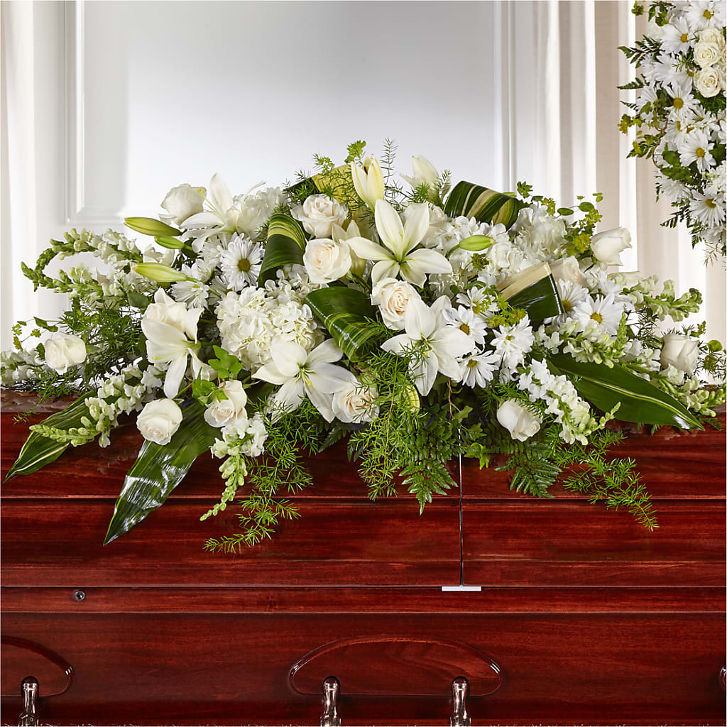 Abundance Casket Spray – Berkeley Florist, Moncks Corner SC