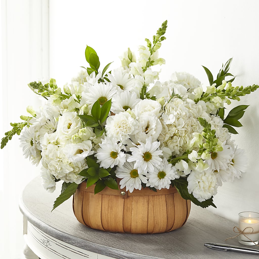Pure Ivory Basket – Berkeley Florist, Moncks Corner SC