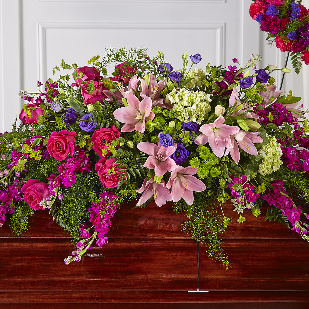 Radiant Tribute Casket Spray – Berkeley Florist, Moncks Corner SC
