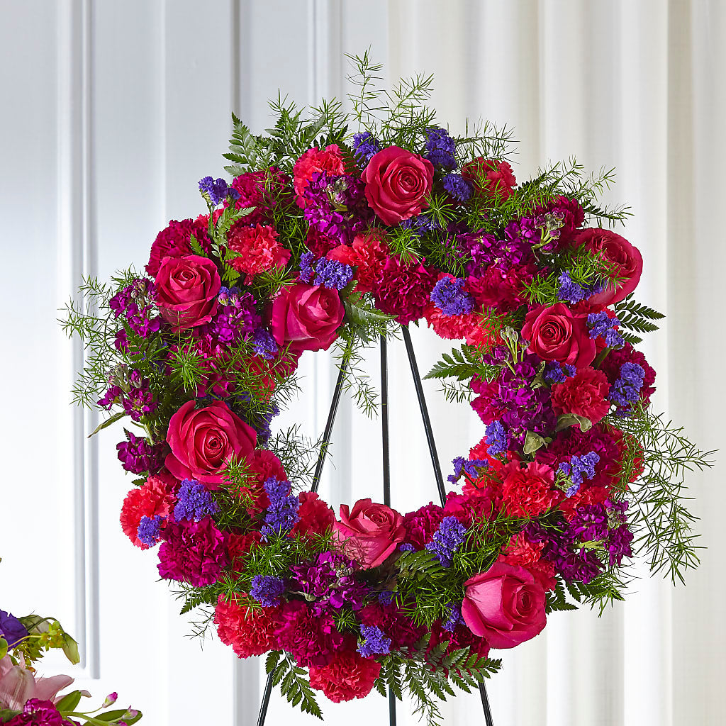 Calming Colors Wreath – Berkeley Florist, Moncks Corner SC