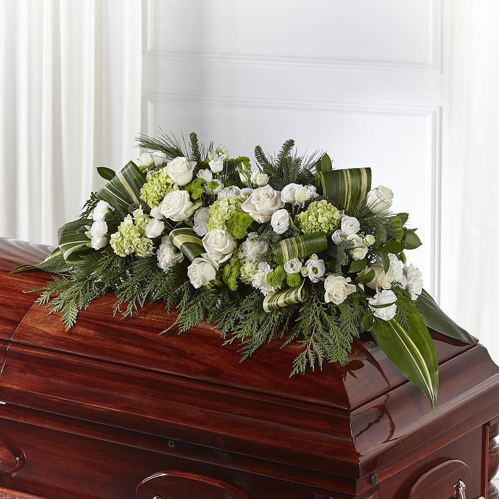 Hopeful Gesture Casket Spray – Berkeley Florist, Moncks Corner SC