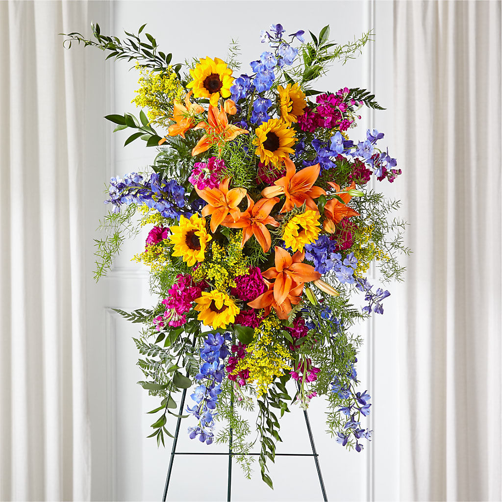 Sunlit Memories Standing Spray (Standard) – Berkeley Florist, Moncks Corner SC