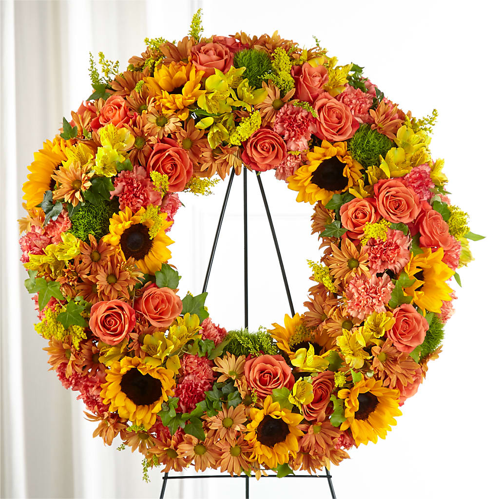 Autumnal Memories Wreath (Standard) – Berkeley Florist, Moncks Corner SC