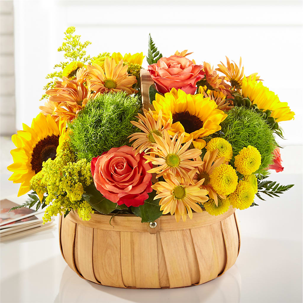 Harvest Sunflower Basket – Berkeley Florist, Moncks Corner SC