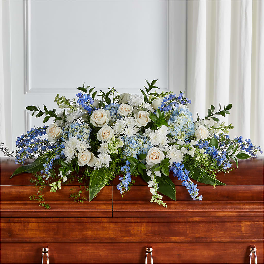 Timeless Essence Casket Spray – Berkeley Florist, Moncks Corner SC