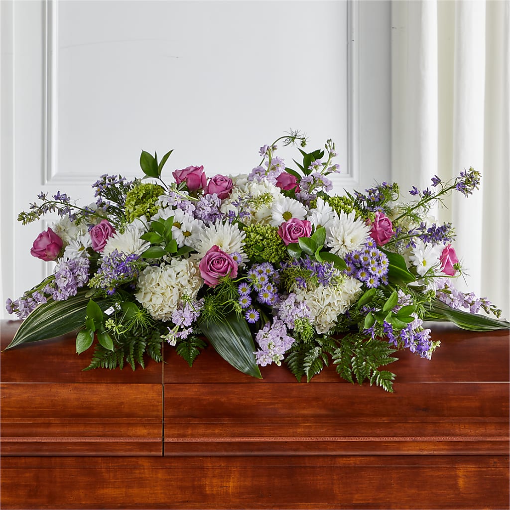 Meadows of Serenity Casket Spray – Berkeley Florist, Moncks Corner SC