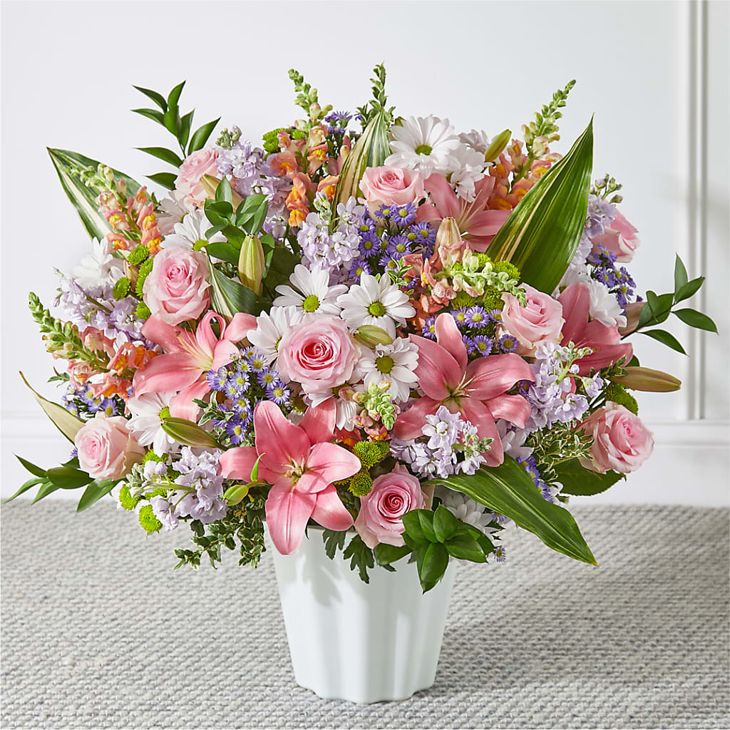 Abundant Compassion Floor Basket – Berkeley Florist, Moncks Corner SC