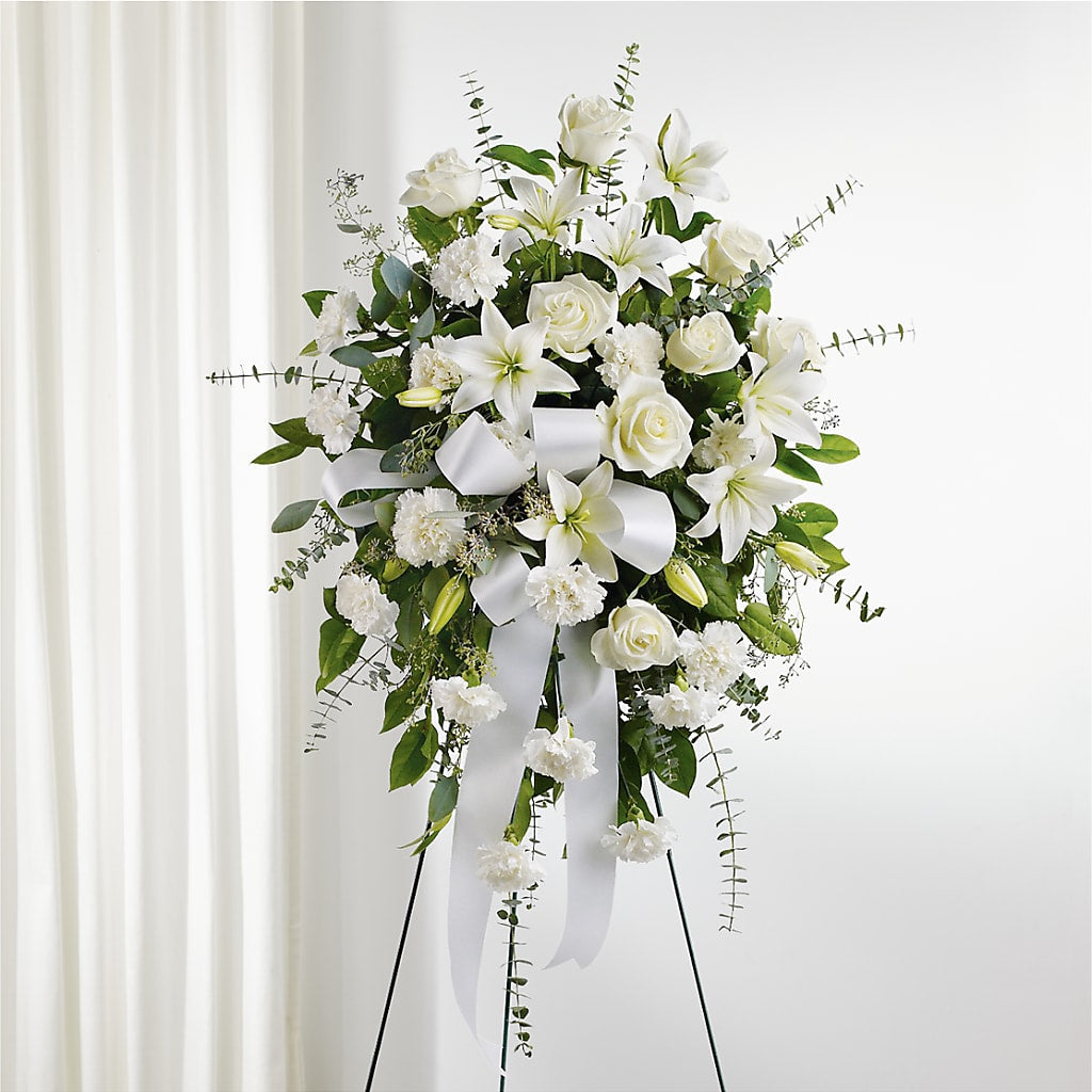 With Care Standing Spray – Berkeley Florist, Moncks Corner SC