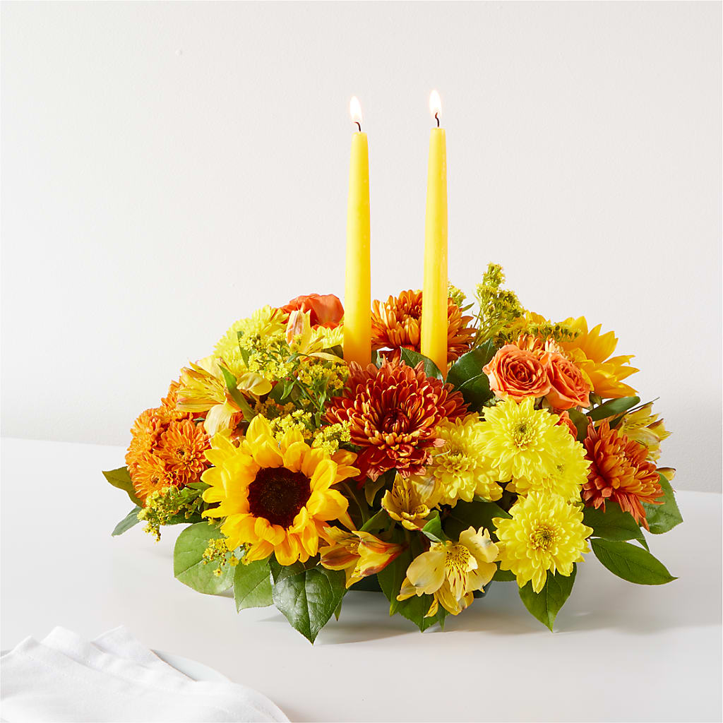 Autumn Harmony Centerpiece – Berkeley Florist, Moncks Corner SC