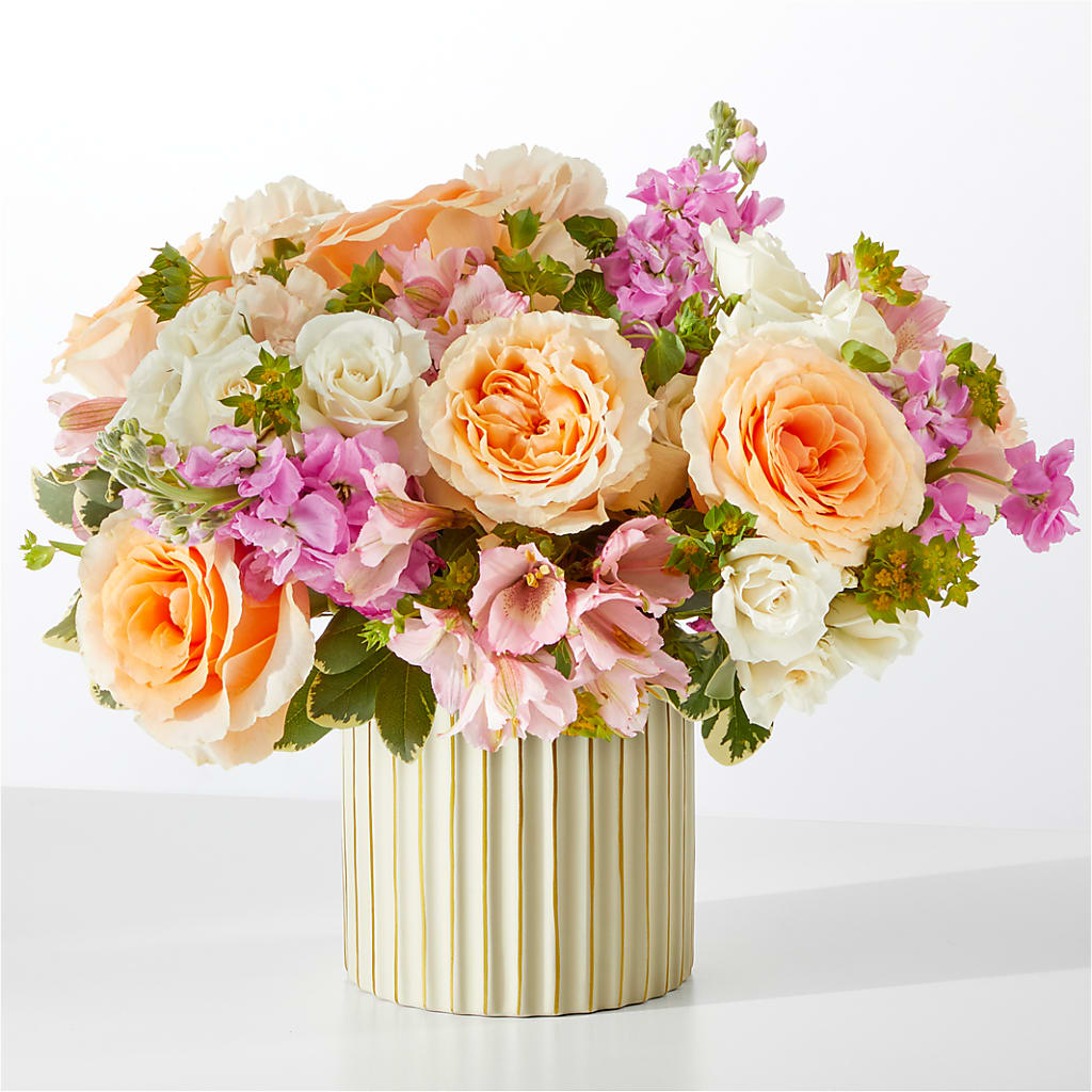Paradise Bouquet with Ivory Vase – Berkeley Florist, Moncks Corner SC