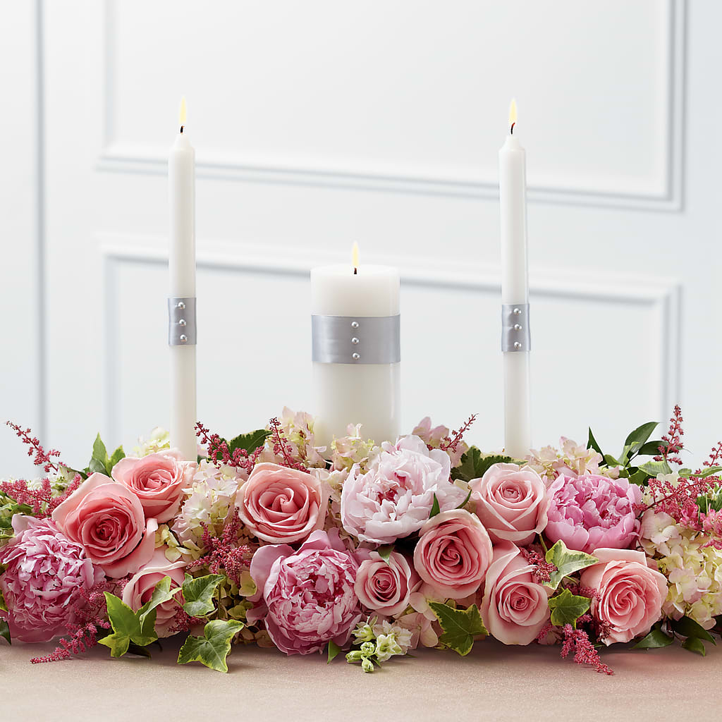 Worldwide Romance Unity Candle Arrangement – Berkeley Florist, Moncks Corner SC