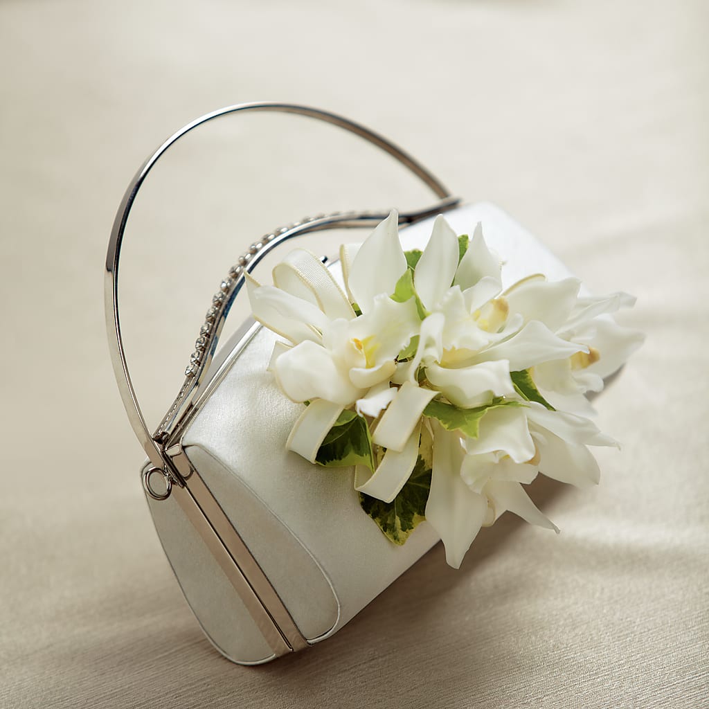 White Purse Decor – Berkeley Florist, Moncks Corner SC
