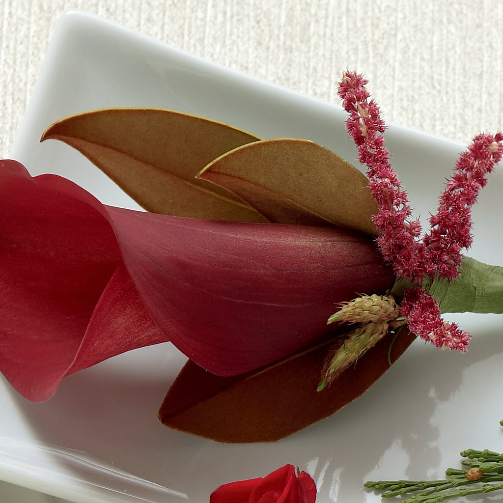Red Calla Boutonniere – Berkeley Florist, Moncks Corner SC
