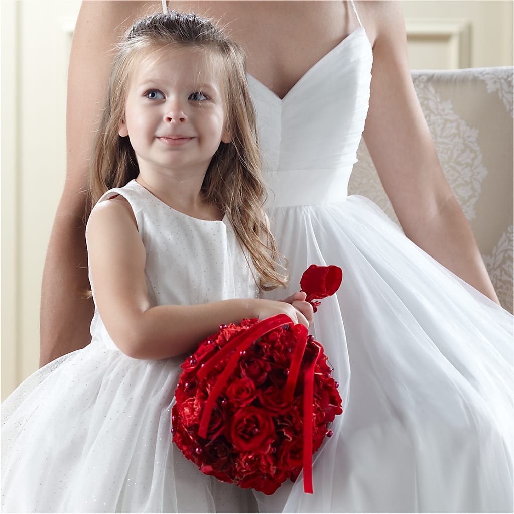 Pure at Heart Flower Girl Arrangement – Berkeley Florist, Moncks Corner SC