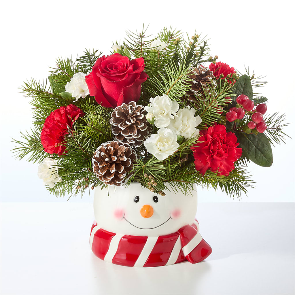 Jolly Snowman Bouquet –  Berkeley Florist, Moncks Corner SC