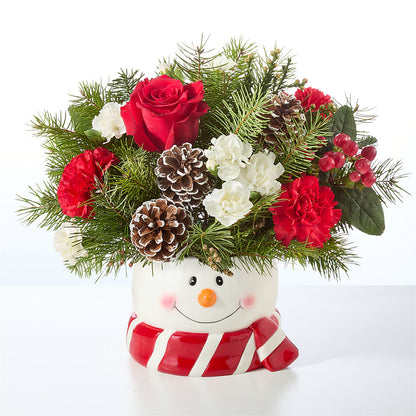 Jolly Snowman Bouquet –  Berkeley Florist, Moncks Corner SC