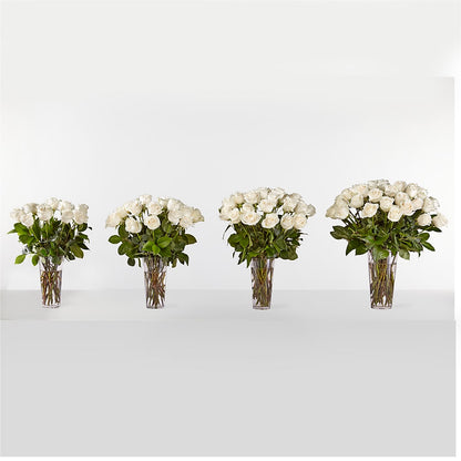 Long Stem White Rose Bouquet –  Berkeley Florist, Moncks Corner SC