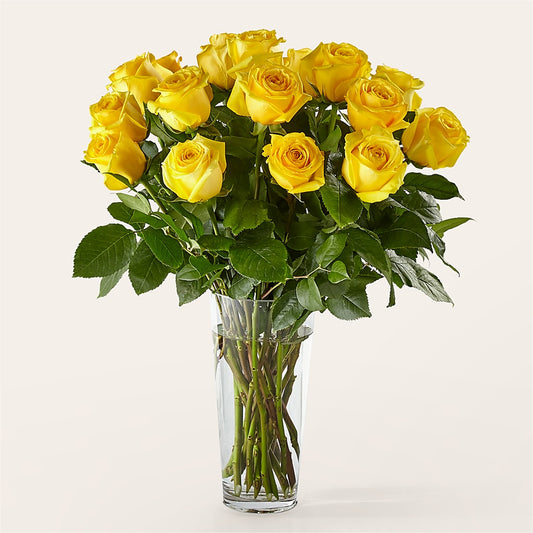 Long Stem Yellow Rose Bouquet –  Berkeley Florist, Moncks Corner SC