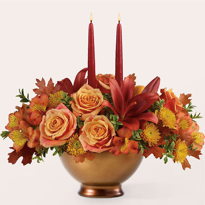 Harvest Table Centerpiece –  Berkeley Florist, Moncks Corner SC