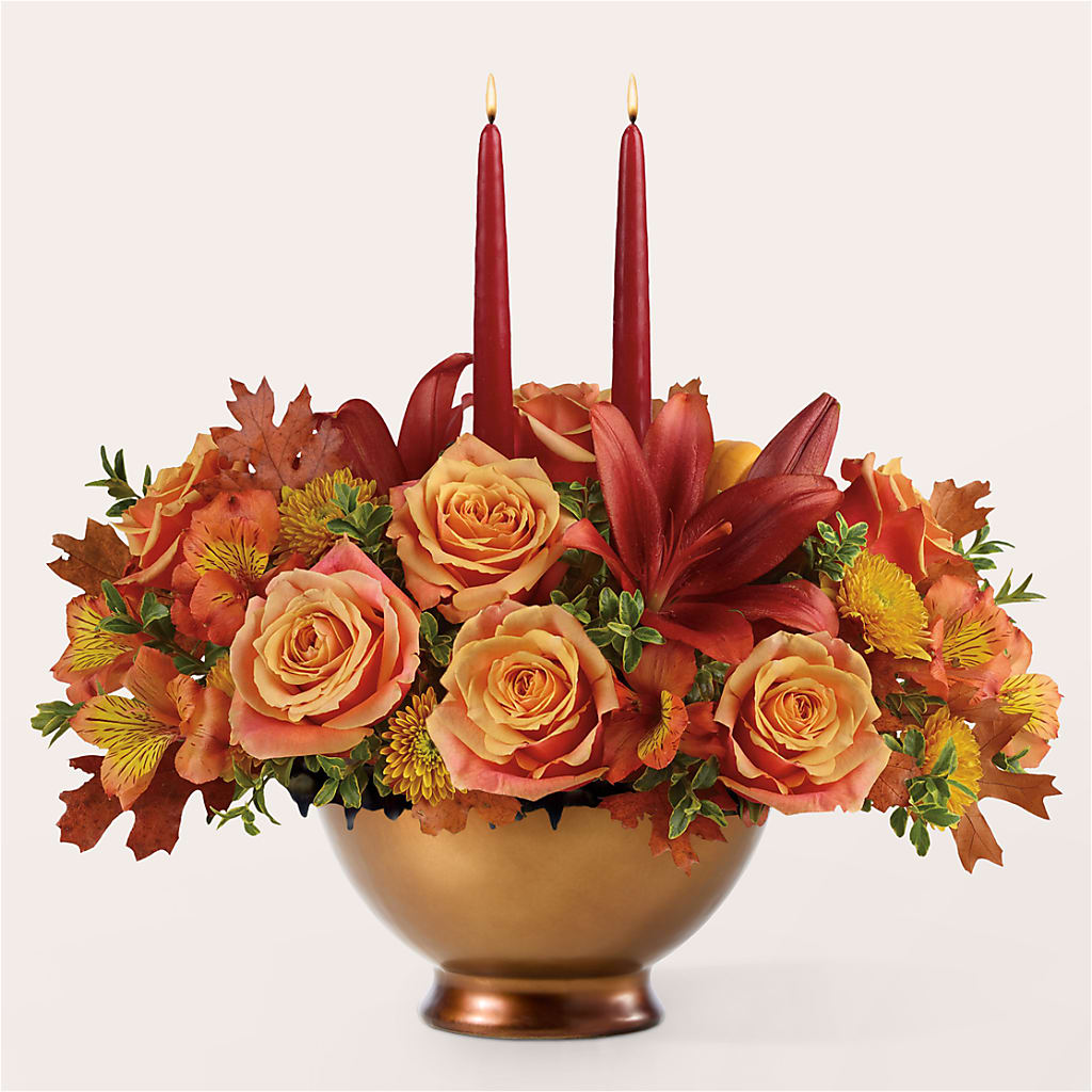 Harvest Table Centerpiece –  Berkeley Florist, Moncks Corner SC