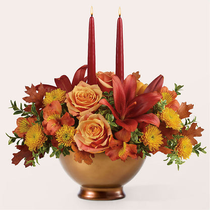 Harvest Table Centerpiece –  Berkeley Florist, Moncks Corner SC