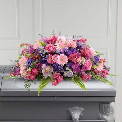 Glorious Garden Casket Spray –  Berkeley Florist, Moncks Corner SC