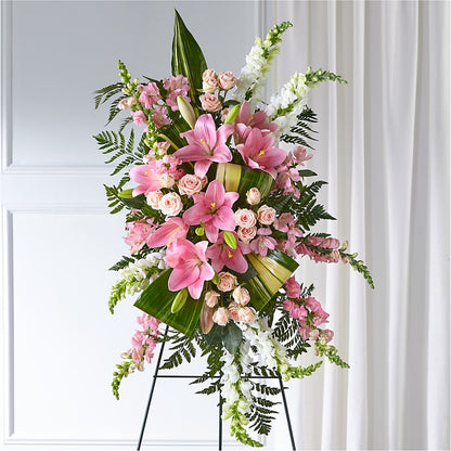 Elegant Embrace Standing Spray –  Berkeley Florist, Moncks Corner SC