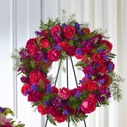 Calming Colors Wreath –  Berkeley Florist, Moncks Corner SC