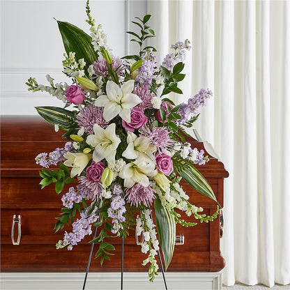 Grateful Hearts Standing Spray –  Berkeley Florist, Moncks Corner SC