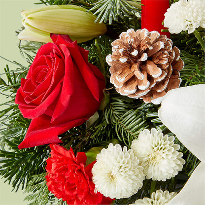 Seasonal Festivities Centerpiece –  Berkeley Florist, Moncks Corner SC