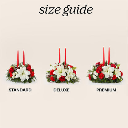 Seasonal Festivities Centerpiece –  Berkeley Florist, Moncks Corner SC
