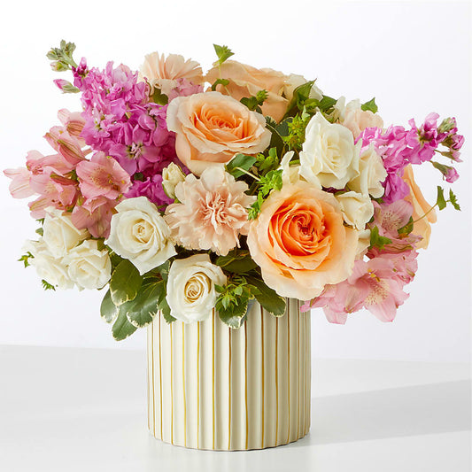 Paradise Bouquet with Ivory Vase –  Berkeley Florist, Moncks Corner SC