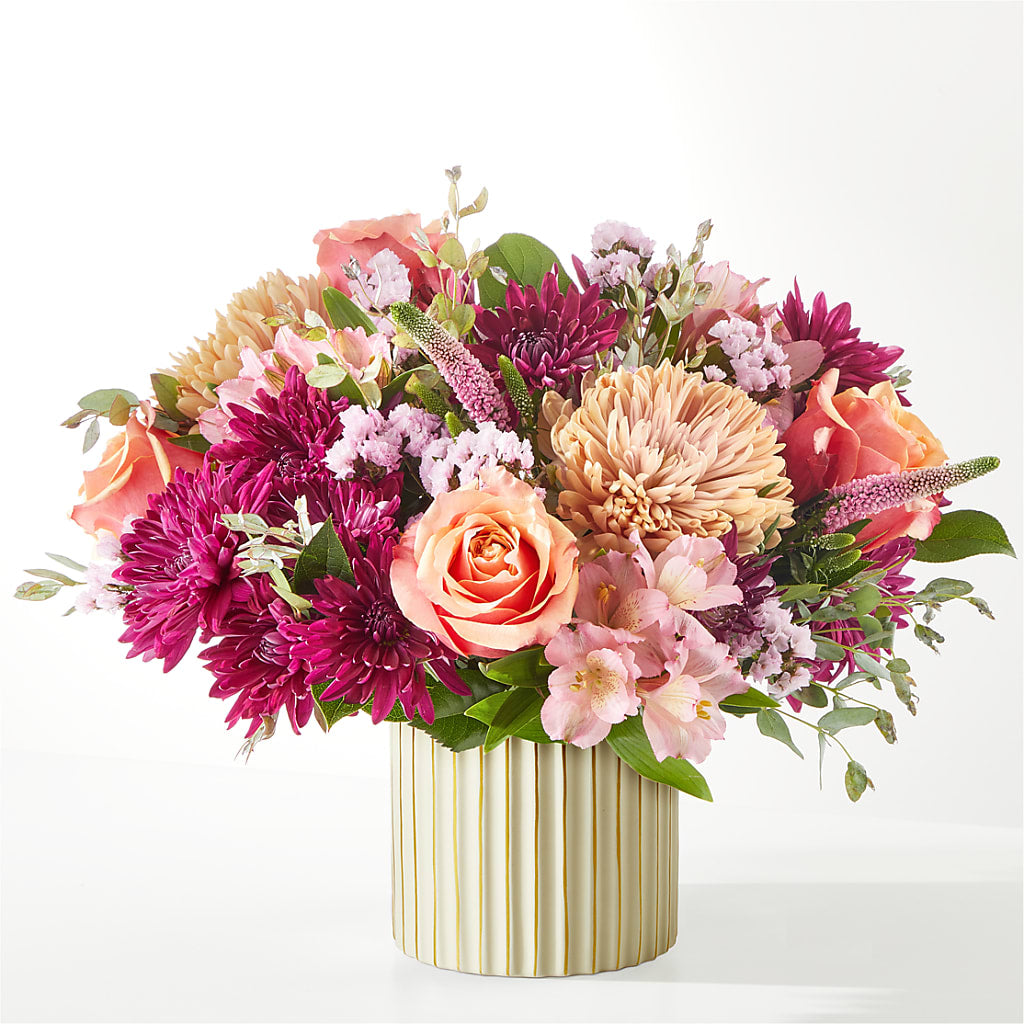 Berry Cobbler Bouquet with Ivory Vase –  Berkeley Florist, Moncks Corner SC