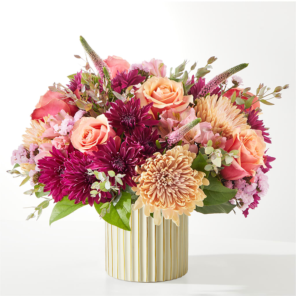 Berry Cobbler Bouquet with Ivory Vase –  Berkeley Florist, Moncks Corner SC