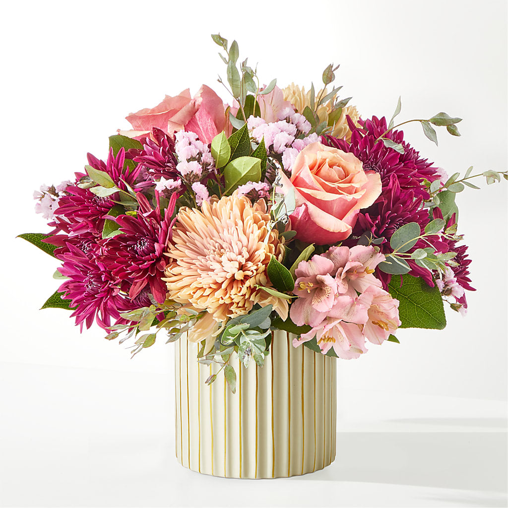 Berry Cobbler Bouquet with Ivory Vase –  Berkeley Florist, Moncks Corner SC
