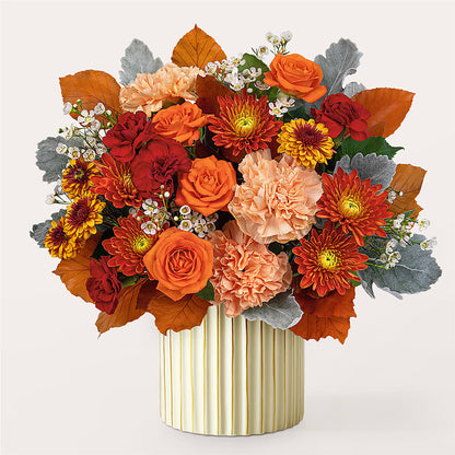 Merlot Bouquet with Ivory Vase –  Berkeley Florist, Moncks Corner SC