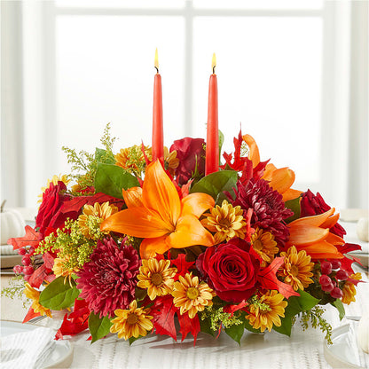 Autumn's Embrace Centerpiece –  Berkeley Florist, Moncks Corner SC