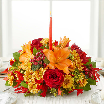 Autumn's Embrace Centerpiece –  Berkeley Florist, Moncks Corner SC