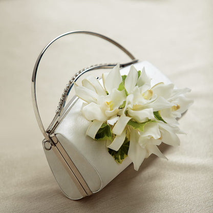 White Purse Decor –  Berkeley Florist, Moncks Corner SC